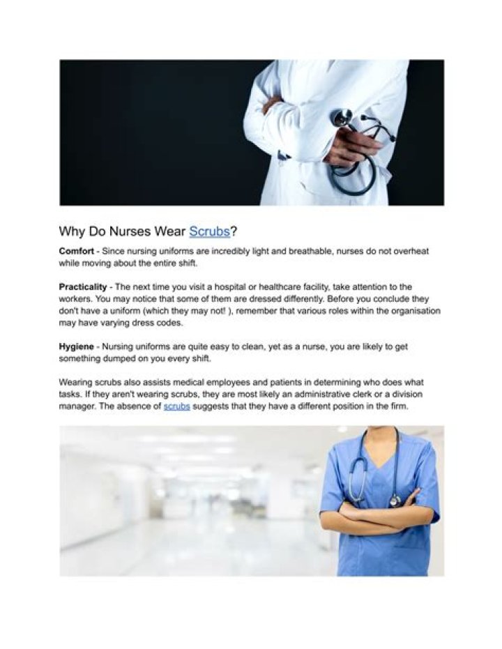 Do hospitals wash nurses scrubs?