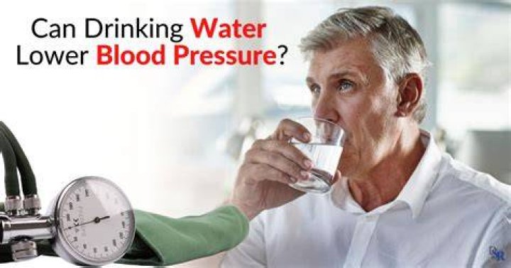 Does chugging water lower blood pressure?