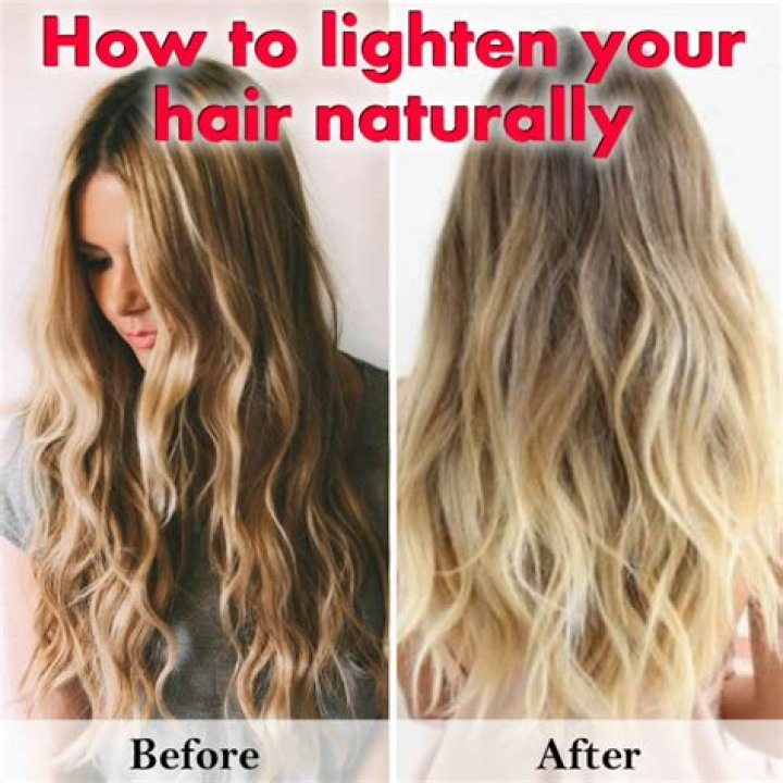 How can I lighten my hair fast naturally?