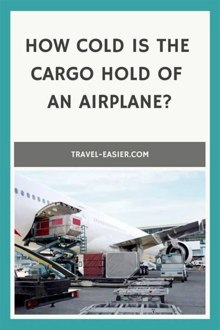 How cold is the cargo hold of an airplane?