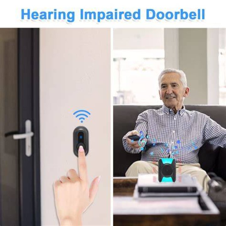 How do deaf people know when the doorbell or telephone is ringing?