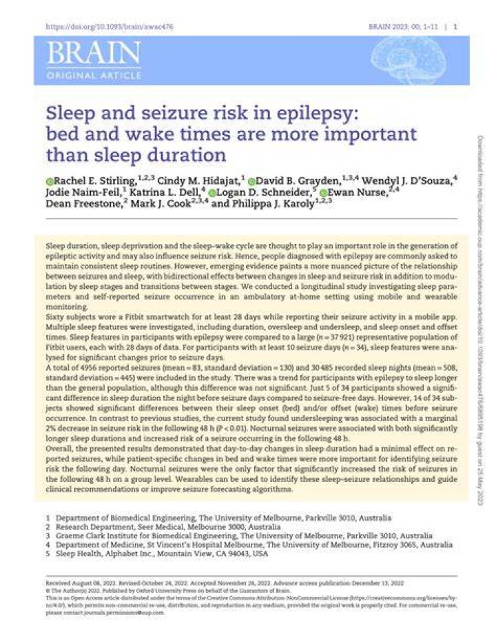 Is sleeping good for epilepsy?