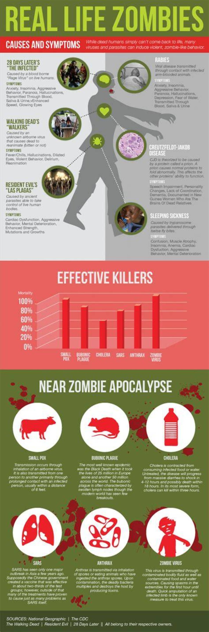 What are zombies attracted to?