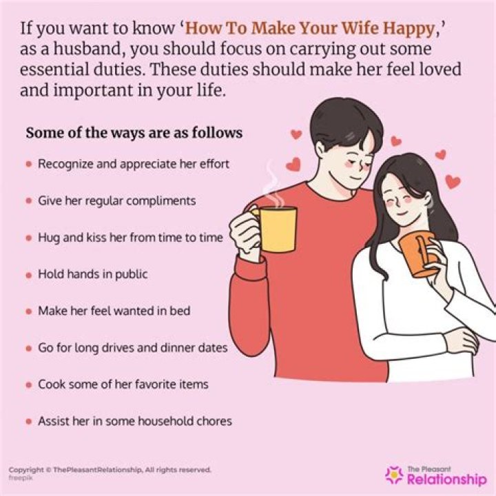What can I say to my wife to make her happy?