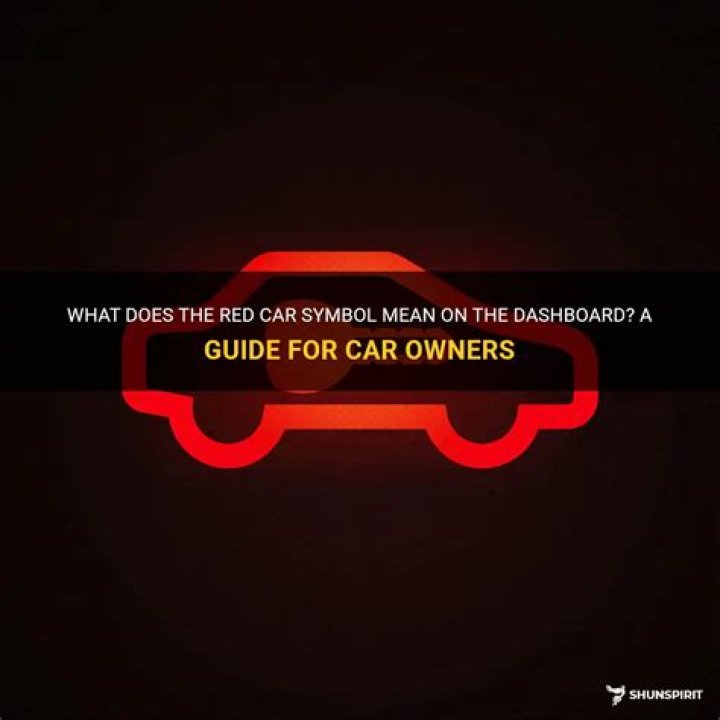 What does owning a red car mean?