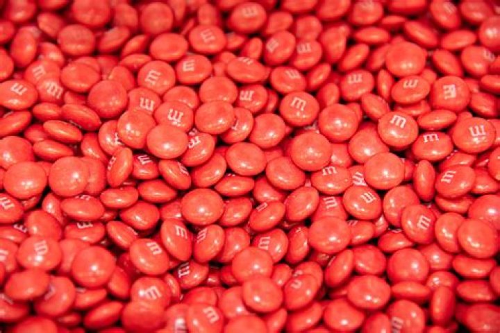 What is red M&M made from?