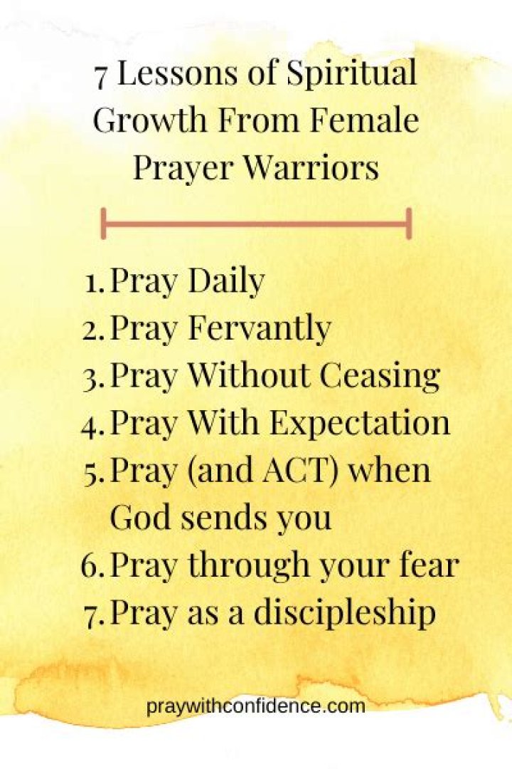 Who are the female prayer warriors in the Bible?