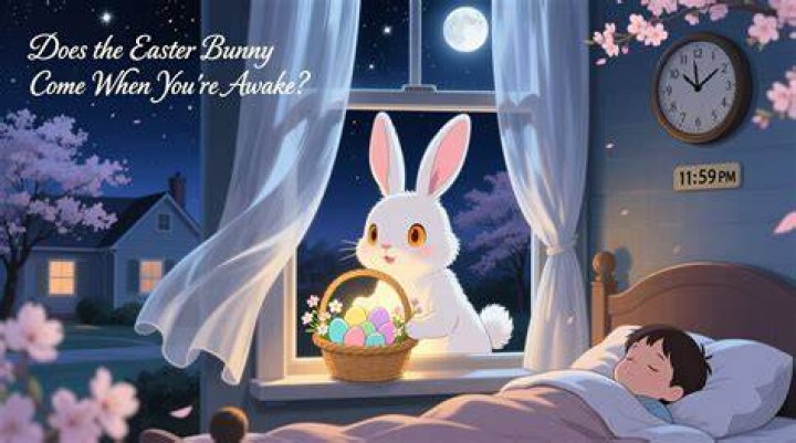 Will the Easter Bunny come if you are awake?